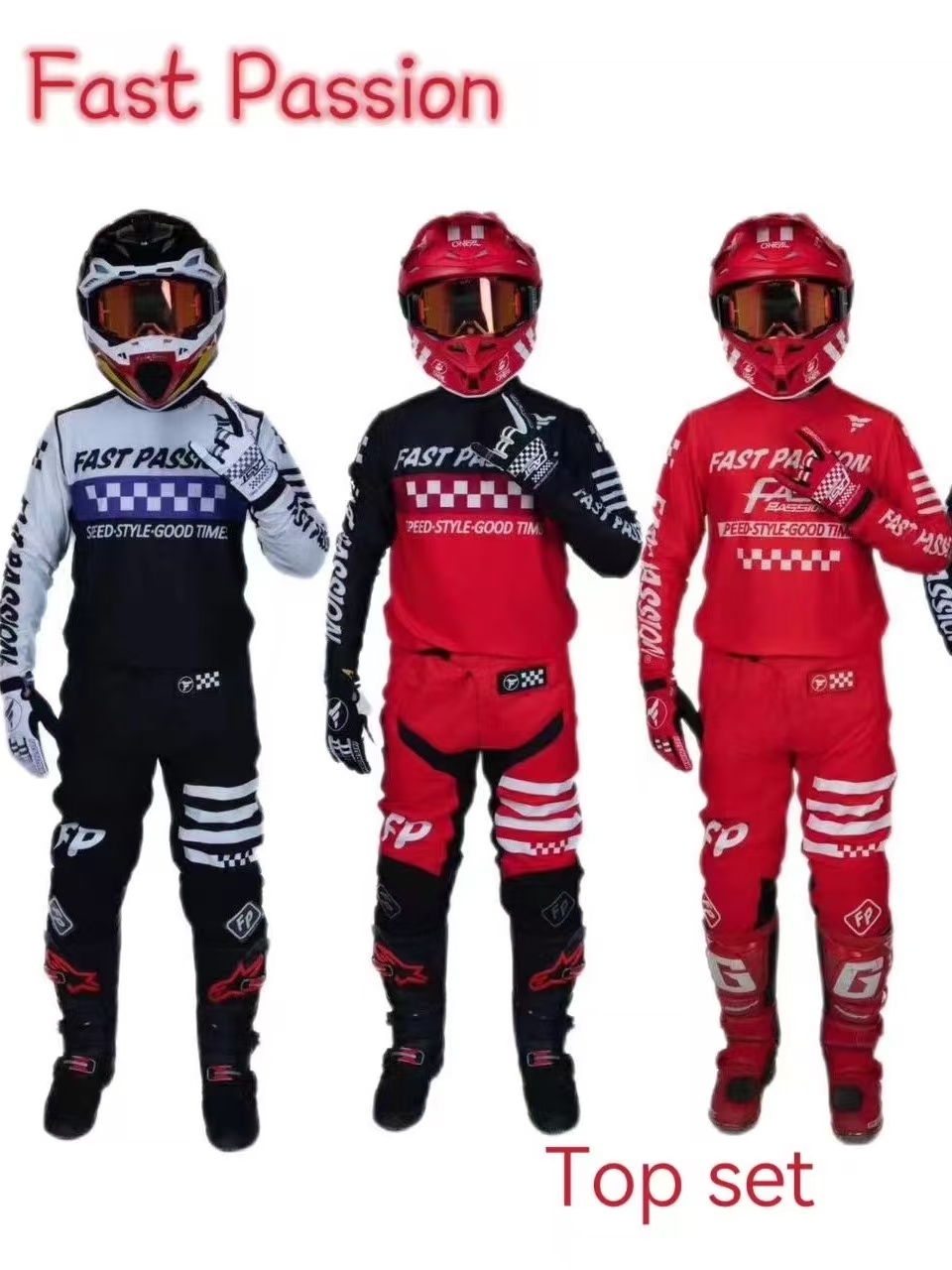 Motorcycle Gear For Women - 2025, Fastpassion für Fox, Motocross-Ausrüstungsset, Top-Shift,