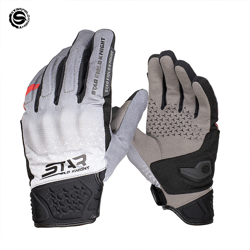 Motorcycle Gear White - SFK Weiße Motorrad-Fahrradhandschuhe, wasserdicht, regenfest, 2026,