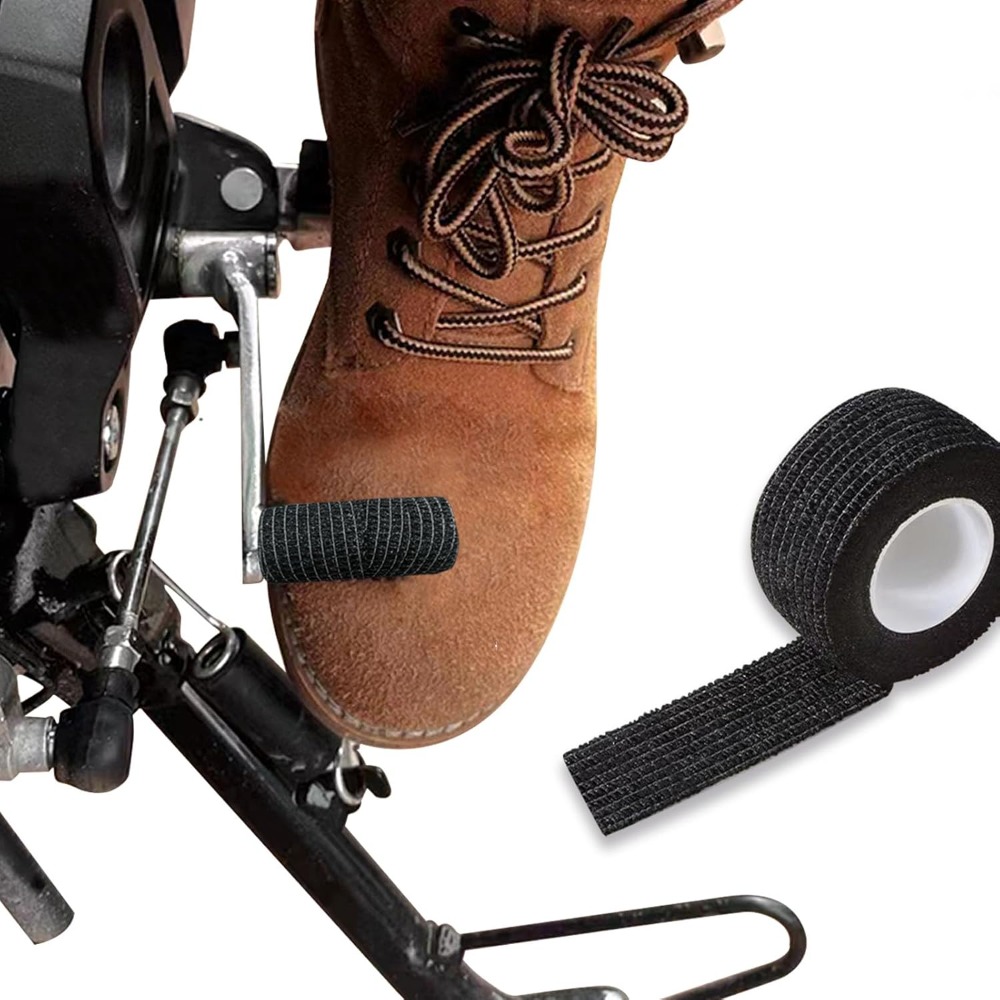 Motorcycle Gear Boots - Motorrad-Schalthebel-Schuhprotektor Verstellbarer Elastischer Riemen Gummi-Stiefelüberzug Rutschfester