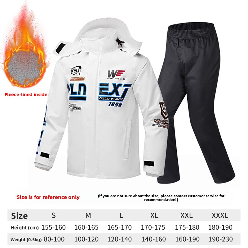 Herren-Motorrad-Regenmantel-An – Motorcycle Gear White Bewertung und Preis